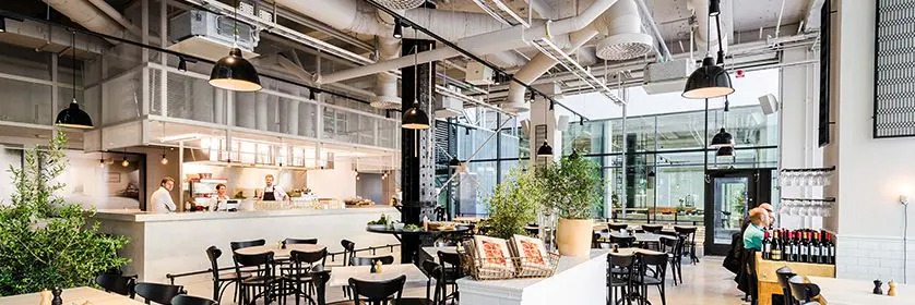 韦德1946助力斯德哥尔摩的法国工业风餐厅Usine